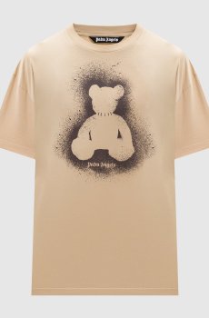 Бежевая футболка Spray Bear