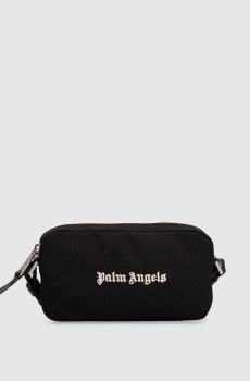 Черная сумка с контрастной вышивкой логотипа