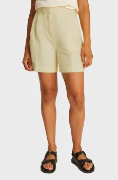 Женские желтые шорты PLEATED Желтый 38 Tommy Hilfiger WW0WW44767