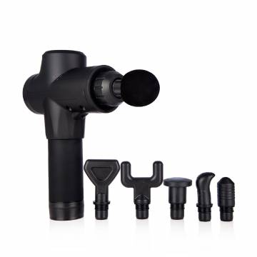 Ударний вибрационный масажер для тела, 6 насадок, 30 режимов