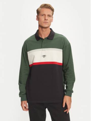 Quiksilver Поло Mercury Rugby AQYKT03125 Зелений Loose Fit Quiksilver Поло Mercury Rugby AQYKT03125 Зелений Loose Fit