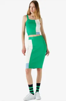 Женская зеленая юбка Зеленый 42 Lacoste JF021111Y