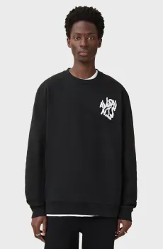 Мужской черный свитшот ORLANDO Черный XL AllSaints M058NB