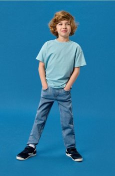 Джинси slim fit - синій