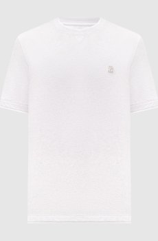 Серая меланжевая футболка с вышивкой эмблемы