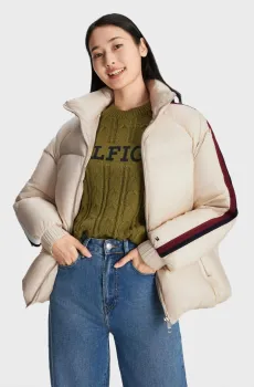 Женский бежевый пуховик MODERN GS PUFFER  DOWN JACKET Бежевый M Tommy Hilfiger WW0WW40093
