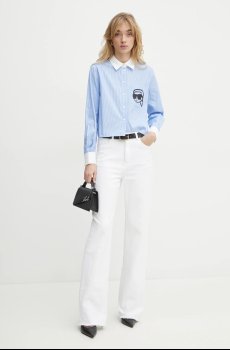 Хлопковая рубашка Karl Lagerfeld