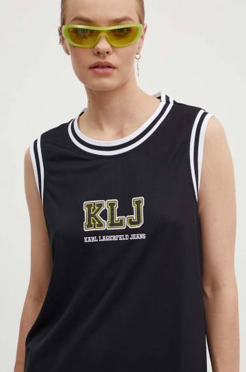Платье Karl Lagerfeld Jeans цвет чёрный mini прямое 245J1308 Платье Karl Lagerfeld Jeans цвет чёрный mini прямое 245J1308