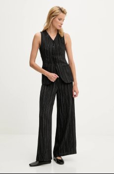 Брюки с примесью льна Answear.LAB