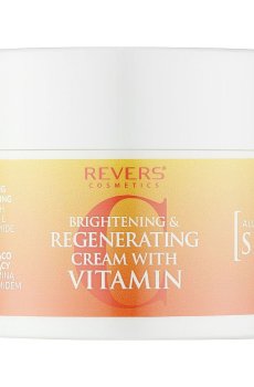 Осветляющий крем для лица и шеи Revers Cosmetics Brightening Regenerating Cream с витамином С, 50 мл