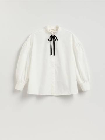 Reserved - LADIES` SHIRT - білий - 7578D-00X