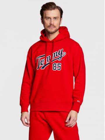 Tommy Jeans Світшот College DM0DM15711 Червоний Relaxed Fit Tommy Jeans Світшот College DM0DM15711 Червоний Relaxed Fit