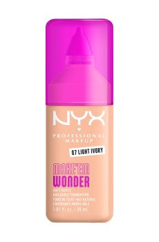 Стойкая тональное основа для лица NYX Professional Makeup Makeem Wonder Soft Matte Buildable Foundation 07 Light Ivory, 30 мл