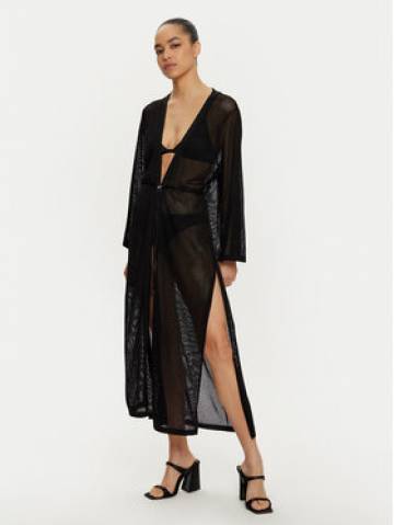 Calvin Klein Swimwear Кімоно KW0KW02743 Чорний Relaxed Fit Calvin Klein Swimwear Кімоно KW0KW02743 Чорний Relaxed Fit