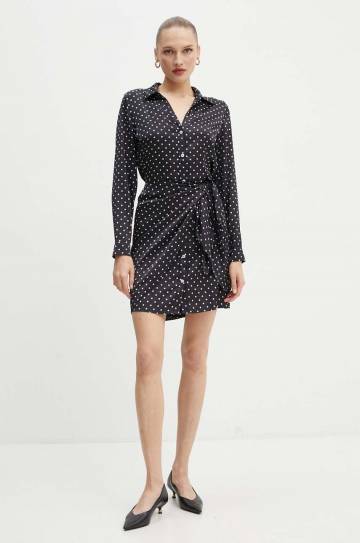 Платье Guess ALYA цвет чёрный mini расклешённая W4YK35 WF1T2 Платье Guess ALYA цвет чёрный mini расклешённая W4YK35 WF1T2