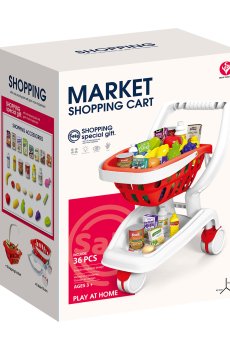 Детский игровой набор BEI DI YUAN TOYS Тележка с продуктами, от 3 лет (922-150)
