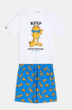 Двокомплектна бавовняна піжама Garfield - різнобарвний
