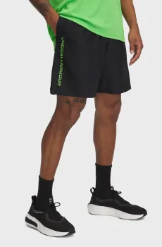 Мужские черные шорты UA Tech Woven Wordmark Short Черный S Under Armour 1383356-005