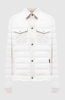 Белая комбинированная куртка ESRA