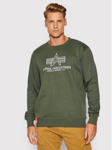 Alpha Industries Світшот Basic 118302 Зелений Regular Fit Alpha Industries Світшот Basic 118302 Зелений Regular Fit