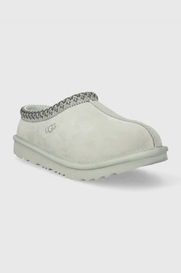 Детские замшевые тапочки UGG K TASMAN II цвет чёрный Детские замшевые тапочки UGG K TASMAN II цвет чёрный