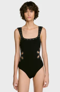Женское черное боди Черный L Sandro SFPBD00053_Black