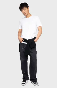 Мужская белая футболка Tommy Белый L ZADIG&VOLTAIRE JMTS01738_BLANC