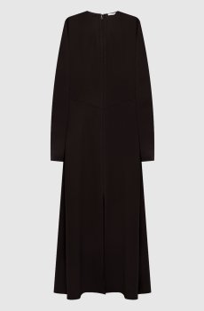 Коричневое платье миди Hills