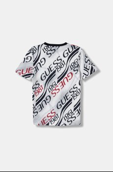 Детская хлопковая футболка Guess