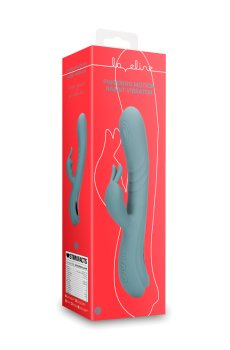 Клиторально-вагинальный вибратор Loveline Fingering Motion Rabbit Vibrator серый, 1 шт