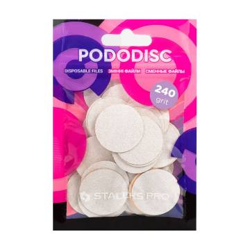 Сменные файлы для педикюрного диска Staleks PRO Expert Pododisc L белые, 240 грит, 50 шт (PDF-25-240w) Сменные файлы для педикюрного диска Staleks PRO Expert Pododisc L белые, 240 грит, 50 шт (PDF-25-240w)