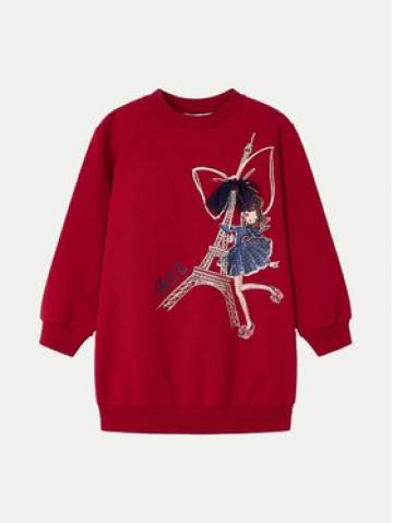 Mayoral Трикотажна сукня 4933 Червоний Regular Fit Mayoral Трикотажна сукня 4933 Червоний Regular Fit