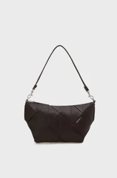 Женская темно-коричневая сумка WOVEN SHOULDER Коричневый ONESIZE Calvin Klein LV04F3546G