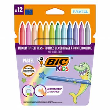 Фломастери BIC Kid Coleour 12 кольорів (bc975110) Фломастери BIC Kid Coleour 12 кольорів (bc975110)
