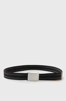 Мужской черный ремень в полоску DAILY STRIPES Черный 105 Tommy Jeans AM0AM13845