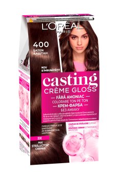 Безаммиачная краска для волос LOreal Paris Casting Creme Gloss 400 Каштан, 180 мл