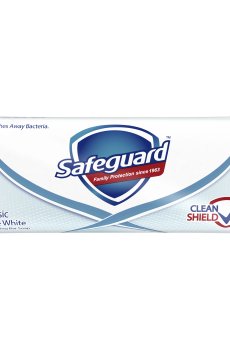 Мыло твердое Safeguard Классическое ослепительное белое, с антибактериальным эффектом, 90 г