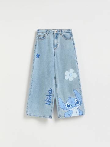 Reserved - Супер широкі джинси Lilo & Stitch - синій - 749CV-50J Reserved - Супер широкі джинси Lilo & Stitch - синій - 749CV-50J