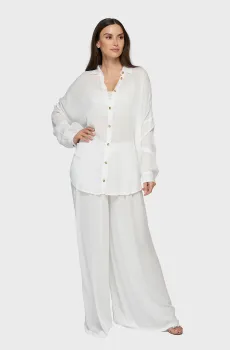 Женская белая блуза Белый L MARC&ANDRE LB23-01