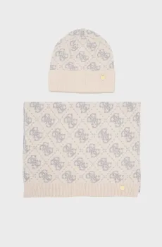 Женский набор аксессуаров с узором (шапка, шарф) Разноцветный ONESIZE Guess GFBOXWP6401