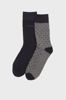 Мужские носки (2 пары) DOT AND SOLID SOCKS 2-PACK Разноцветный 40-42 Gant 9960260