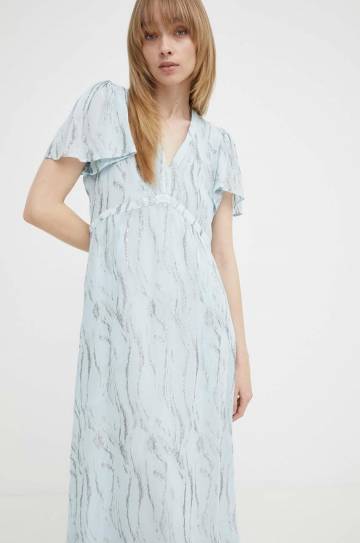 Платье Bruuns Bazaar OdiaBBMajly dress maxi расклешённое BBW3951 Платье Bruuns Bazaar OdiaBBMajly dress maxi расклешённое BBW3951