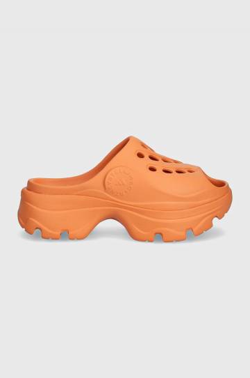Шлепанцы adidas by Stella McCartney Clog женские цвет оранжевый на платформе IE8764 Шлепанцы adidas by Stella McCartney Clog женские цвет оранжевый на платформе IE8764