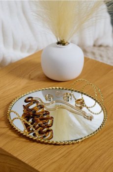 Декоративна таця - золотий