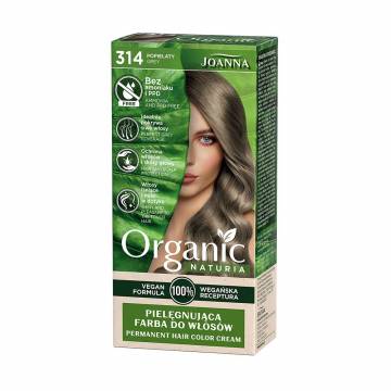 Безаммиачная стойкая крем-краска для волос Joanna Naturia Organic Permanent Color Cream 314 Grey, 100 мл Безаммиачная стойкая крем-краска для волос Joanna Naturia Organic Permanent Color Cream 314 Grey, 100 мл