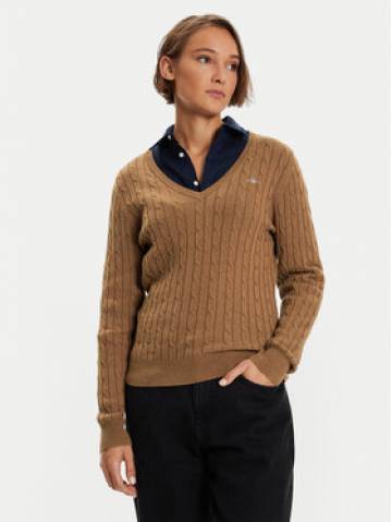 Gant Светр 4800101 Коричневий Slim Fit Gant Светр 4800101 Коричневий Slim Fit
