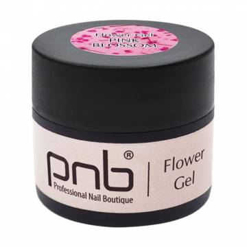 Моделирующий гель для ногтей PNB Flower Gel с сухоцветами, Pink Blossom, 5 мл