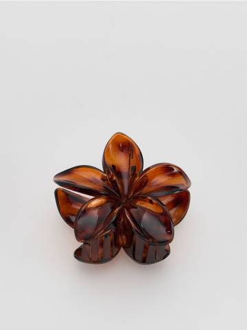 Reserved - Затискач для волосся - коричневий - 451FD-88X