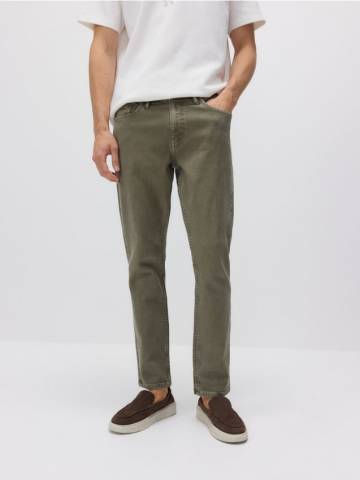 Reserved - Джинси slim із вареним ефектом - зелений - YV104-07J Reserved - Джинси slim із вареним ефектом - зелений - YV104-07J