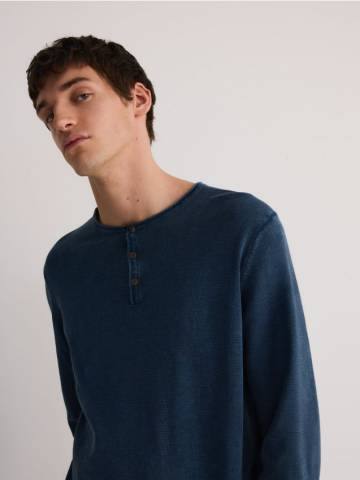 Reserved - MEN`S SWEATER - темно-синій - 922ED-59X Reserved - MEN`S SWEATER - темно-синій - 922ED-59X